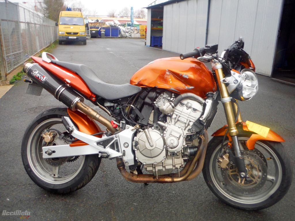 Moto accidentée HONDA HORNET CB600F ORANGE