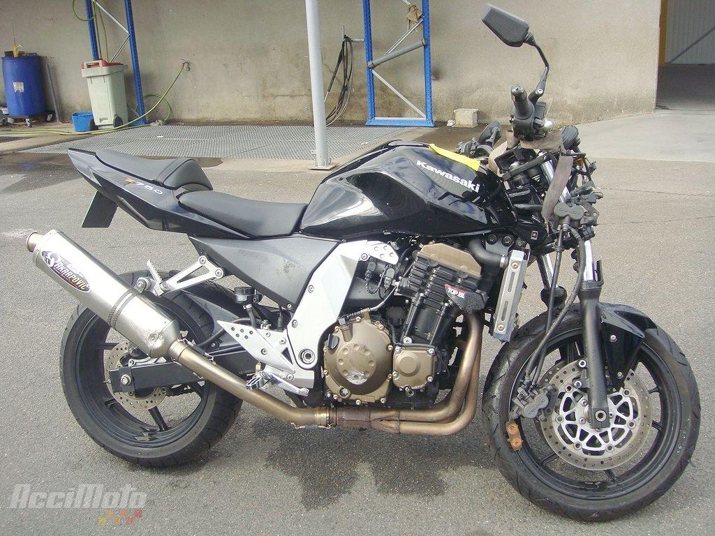 Moto accidentée KAWASAKI Z750 Z 750 NOIR